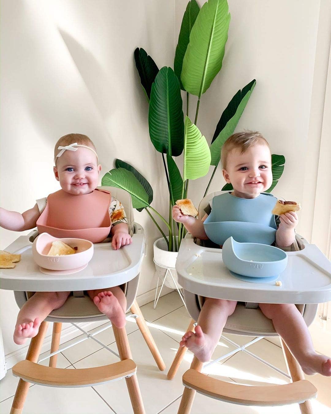 3-in-1 Convertible Wooden High Chair, High Chairs for Babies and Toddlers