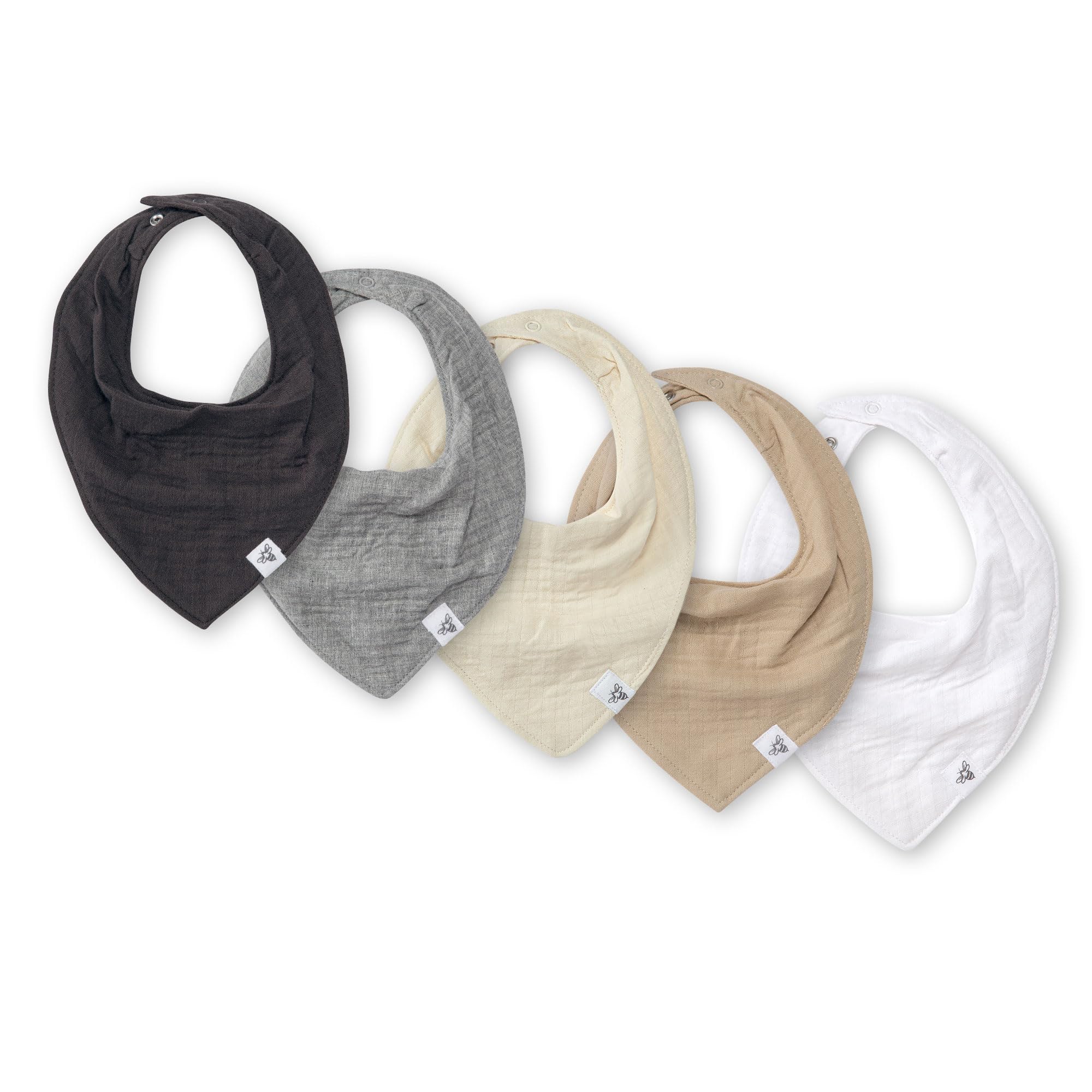 Infant Bibs, 100% Organic Cotton Drool Cloths, Newborn Essentials