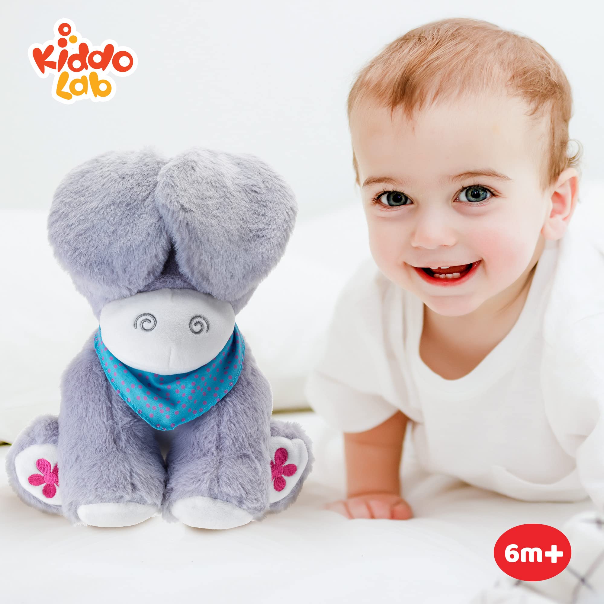 Ultimate Baby Playset: Interactive Spin, Rattle & Teether Toy & Peek-A-Boo Singing Donkey
