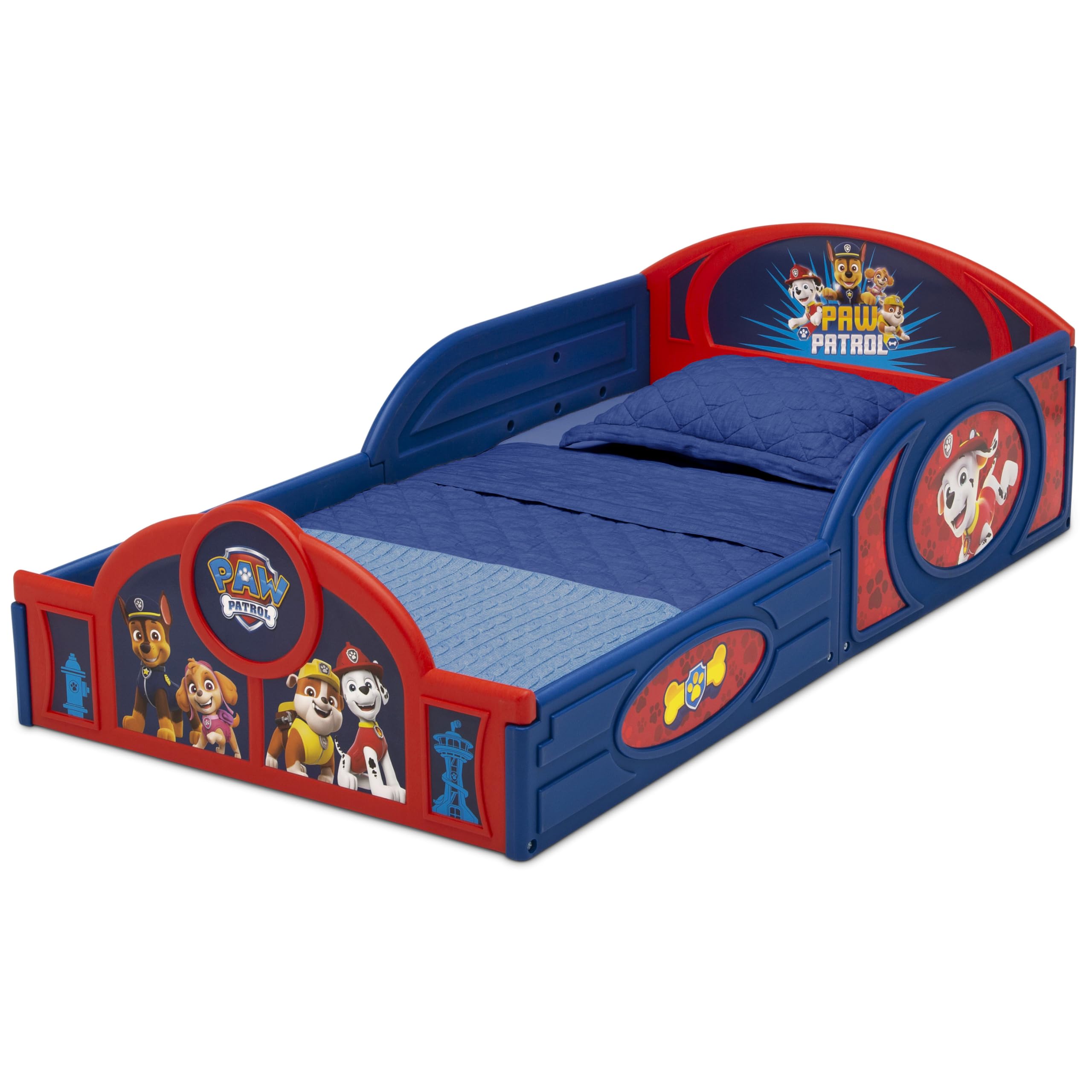 PAW Patrol 4-Piece Toddler Room-in-a-Box Set – Includes Sleep and Play Toddler Bed