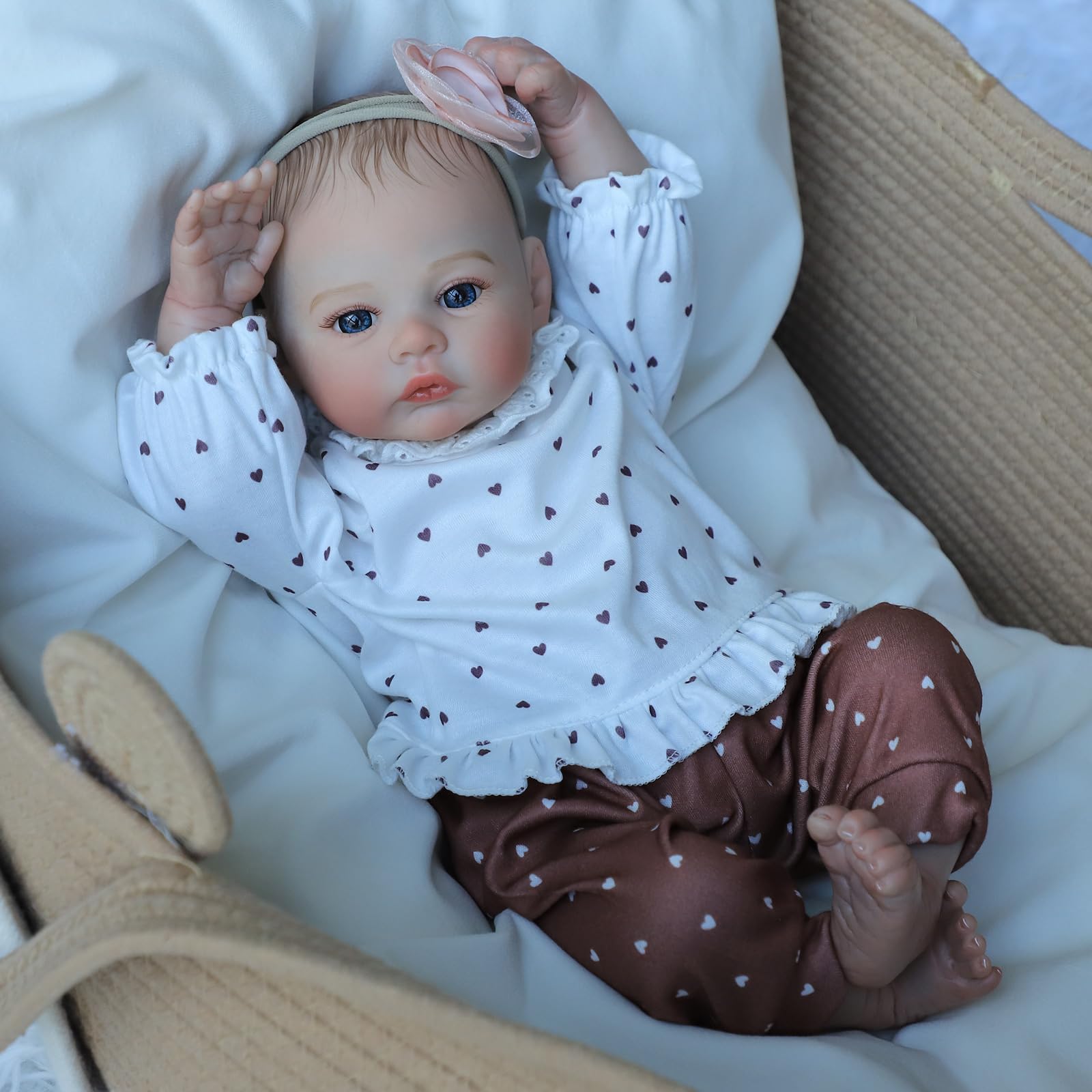 Lifelike Reborn Baby Dolls - 18 Inch Realistic Newborn Baby Dolls Girl, Real Life Baby Dolls