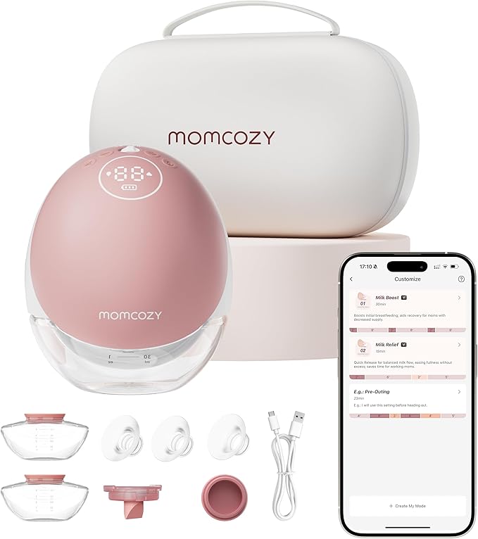 Breast Pump Hands Free Upgraded Mobile Flow | M9, App Discreet Control