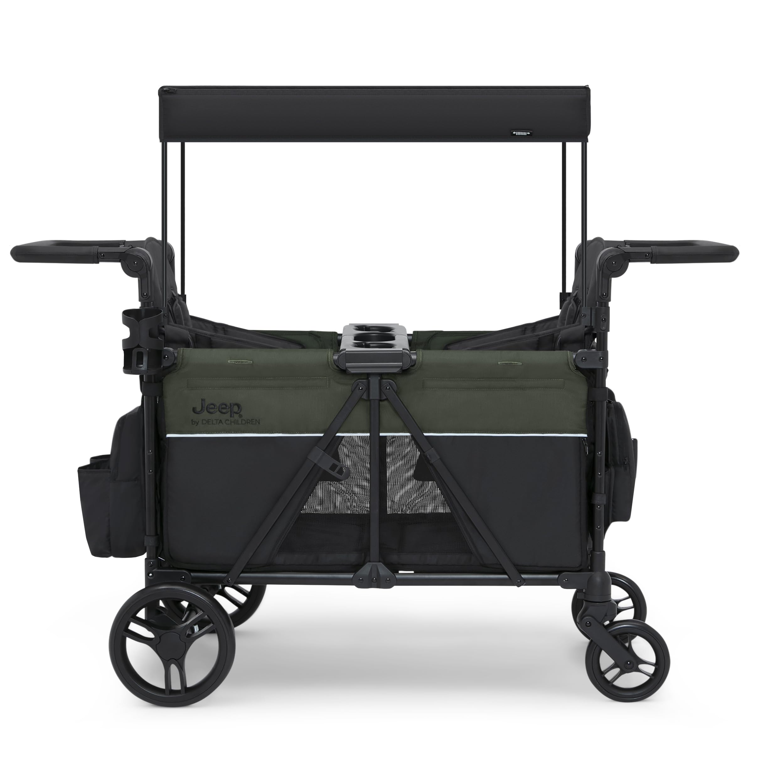 Stroller Wagon by Delta Children Premium Wagon for 2 Kids with Convertible Seats