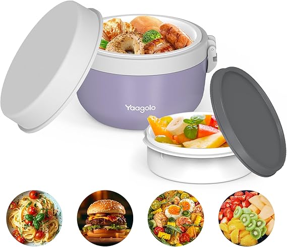 Thermo for Hot Food 28oz, Vacuum Insulated Food Container for Adults