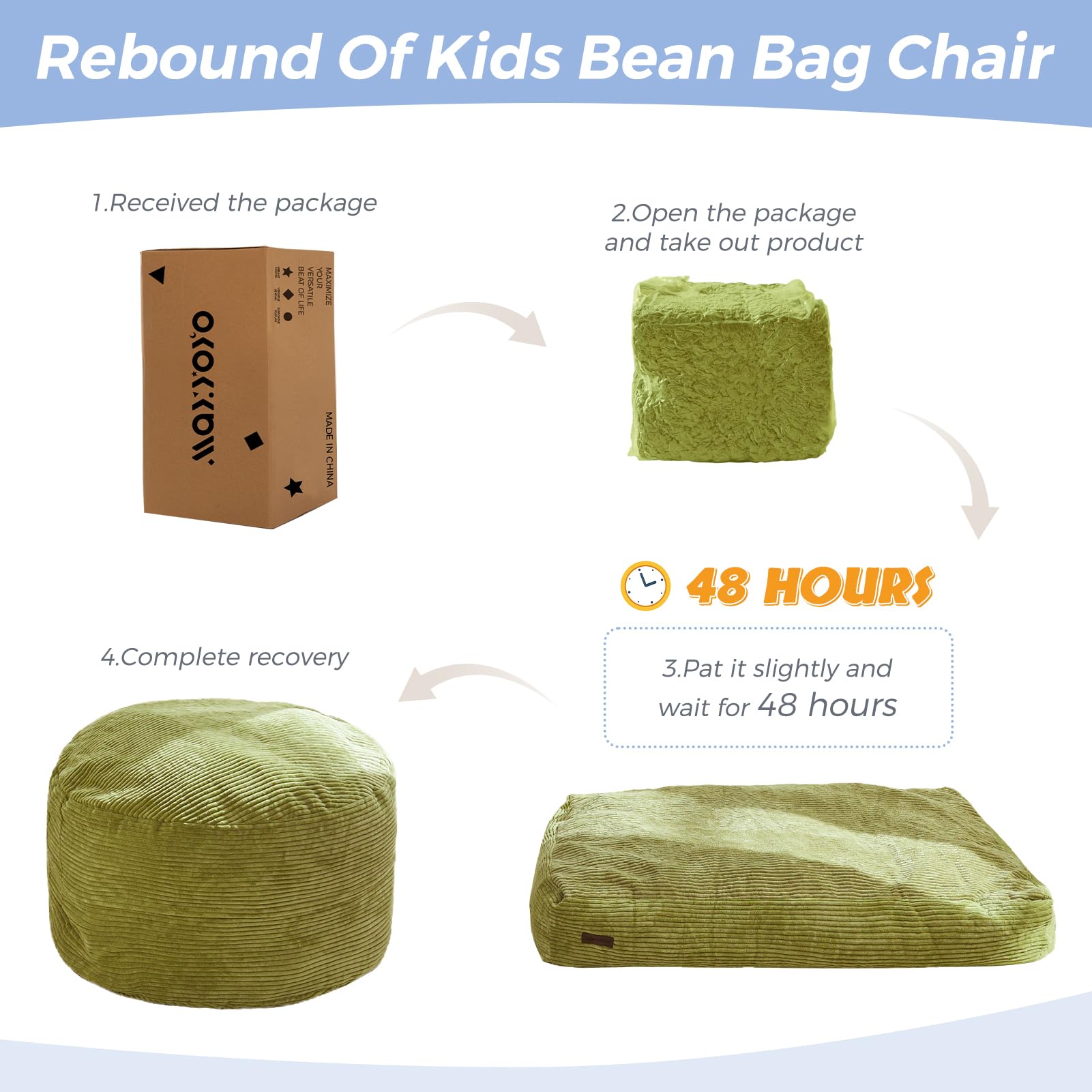 Convertible Bean Bag Chair Bed for Kids