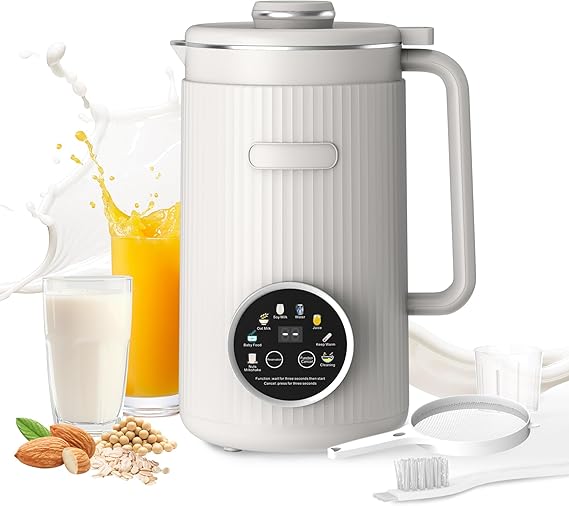 35oz Soy Milk Maker Machine: 8-in-1 Nut Milk Maker for Oat Milk
