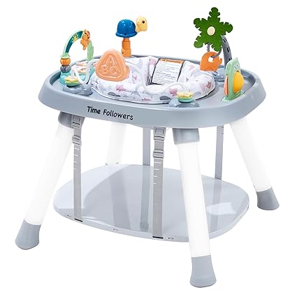 4-in-1 Baby Activity Center | 3 Stage Grow Stationary Standing Toddler Play Table
