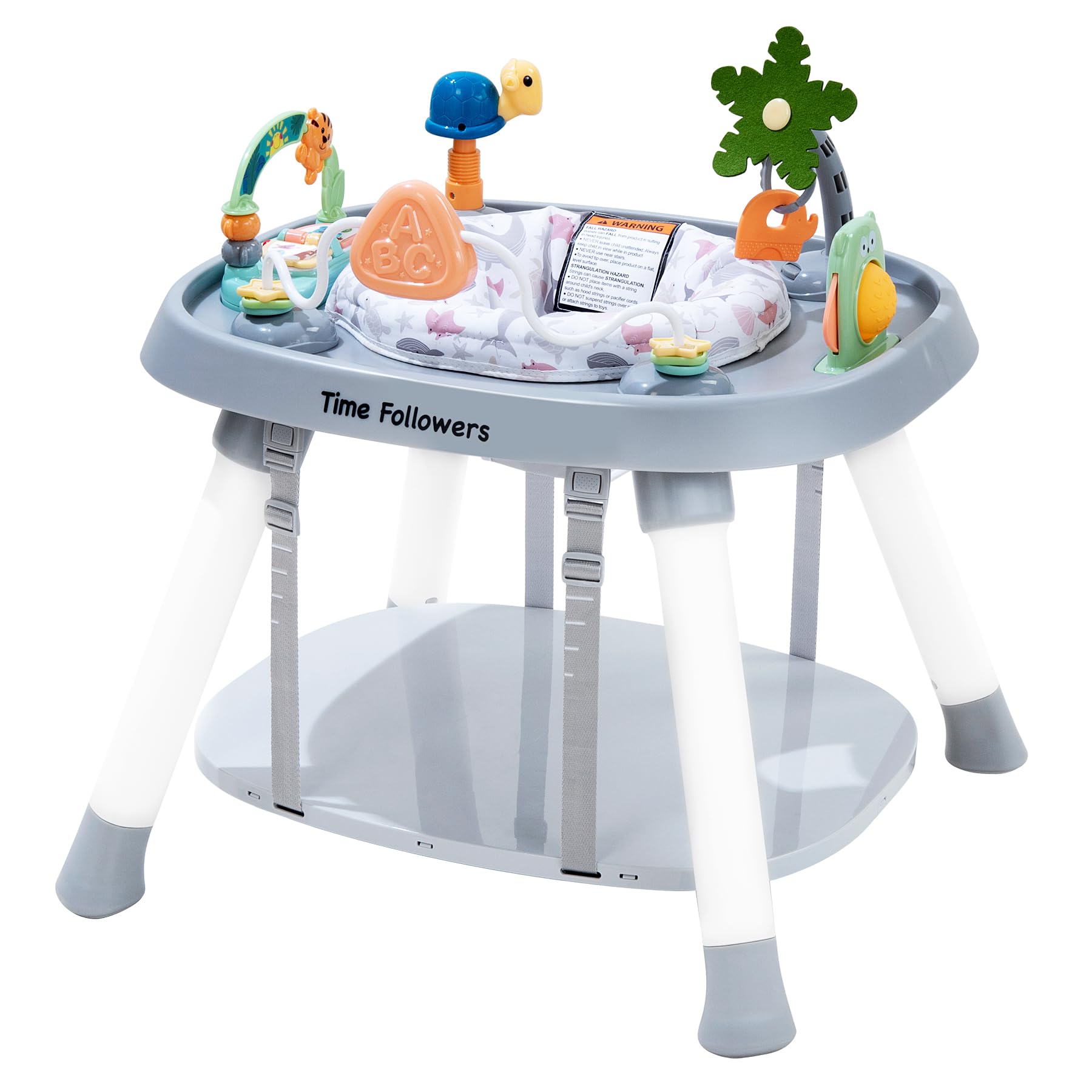 4-in-1 Baby Activity Center | 3 Stage Grow Stationary Standing Toddler Play