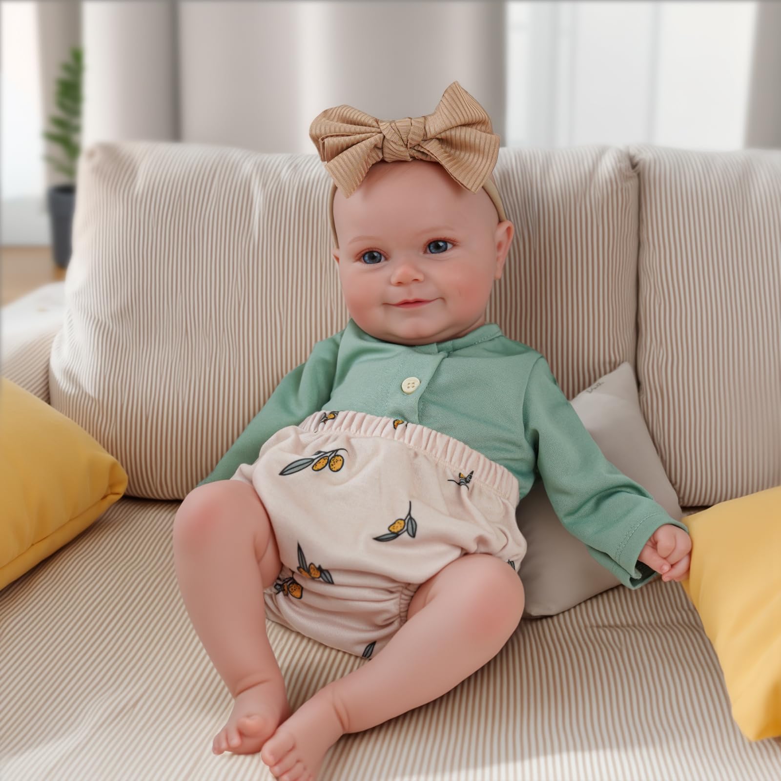 Reborn Baby Dolls, 20Inch Cute Soft Vinyl Realistic-Newborn Baby Doll Poseable