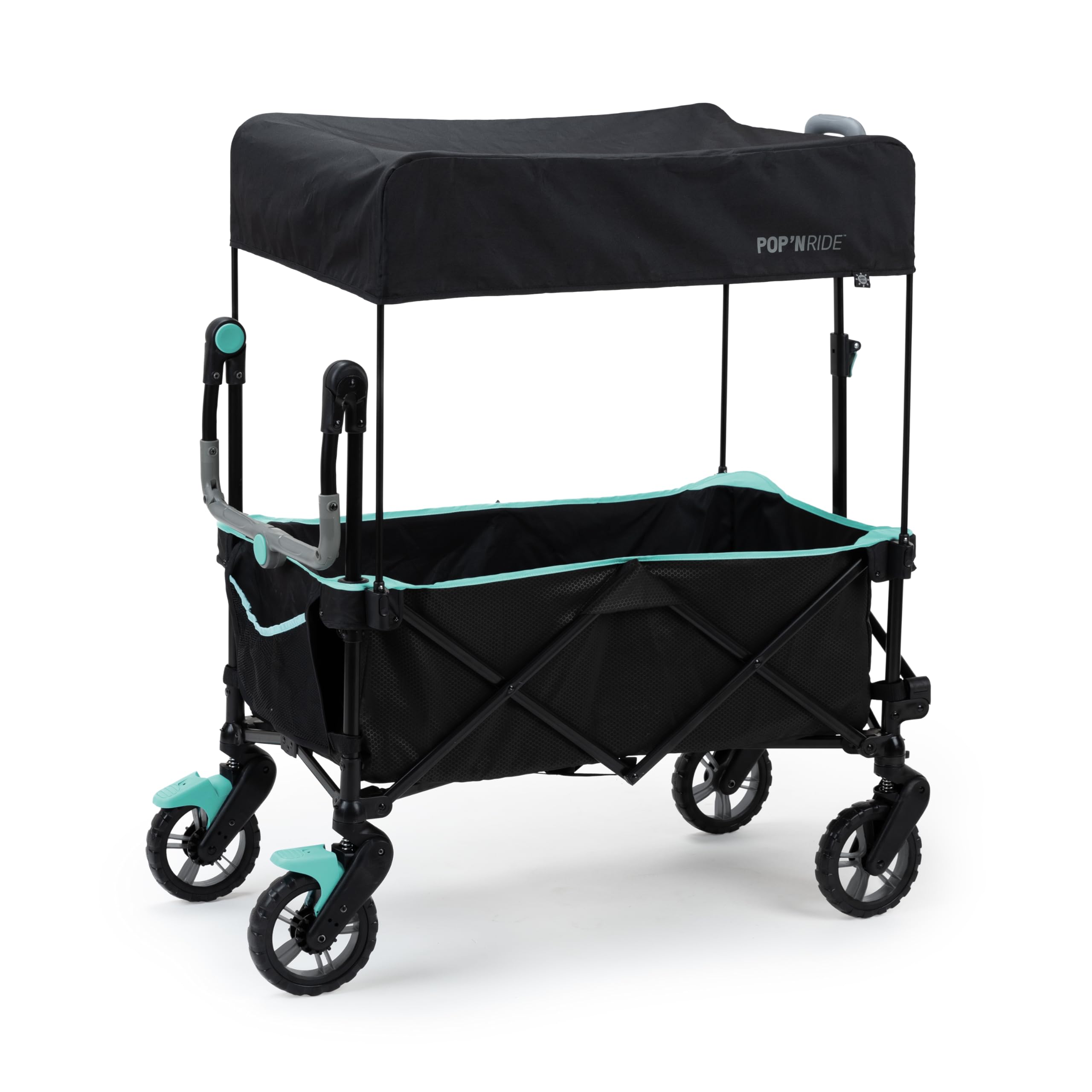 Ingenuity Pop 'N Ride Lightweight Stroller Wagon - Face-to-Face Seats for 2