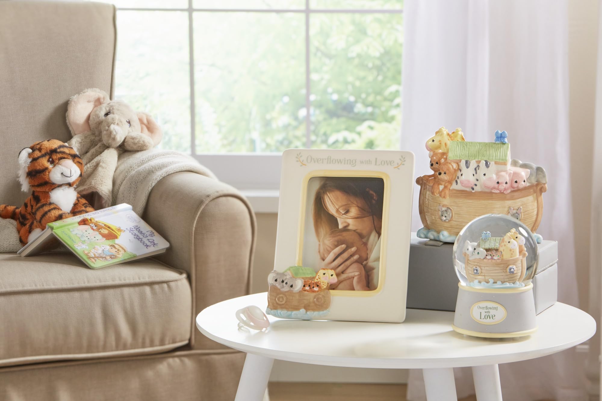 Noah's Ark Porcelain Baby Piggy Bank