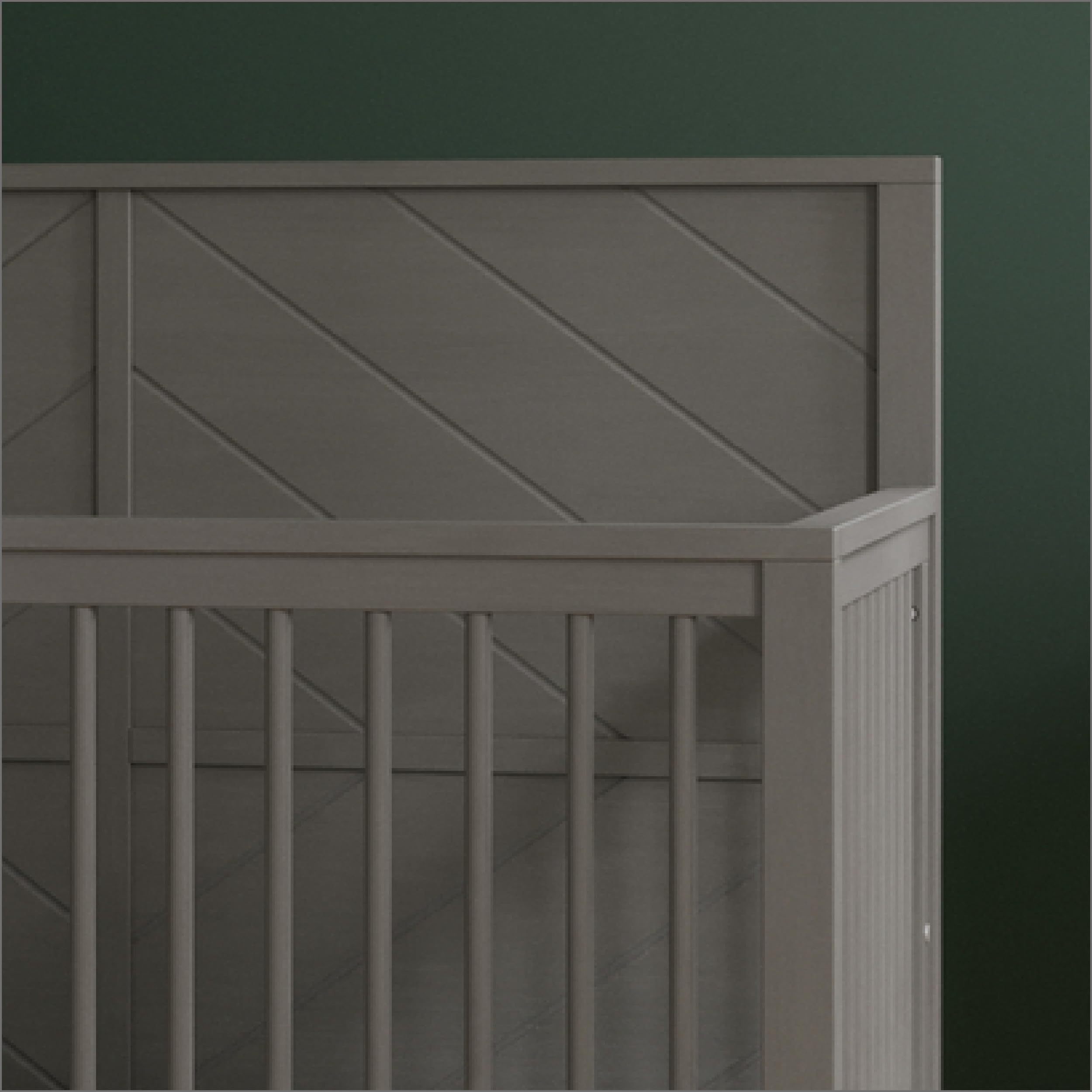 4-in-1 Convertible Crib and Dresser Nursery Set