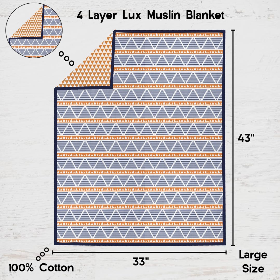 Cotton Muslin Nursery Crib Bedding Set 10 Piece with Swaddling Blankets