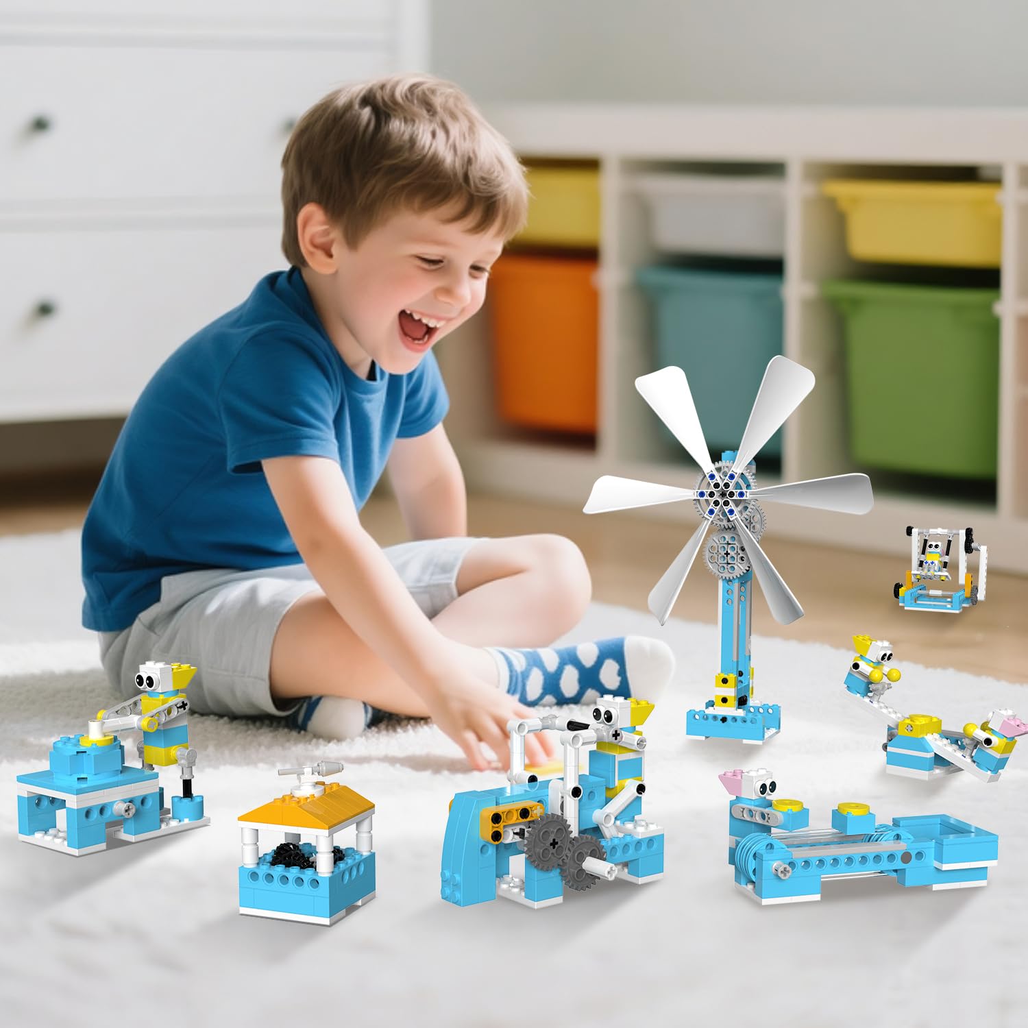 STEM Robot Toys Building Kits, Happy Farm Building Toys