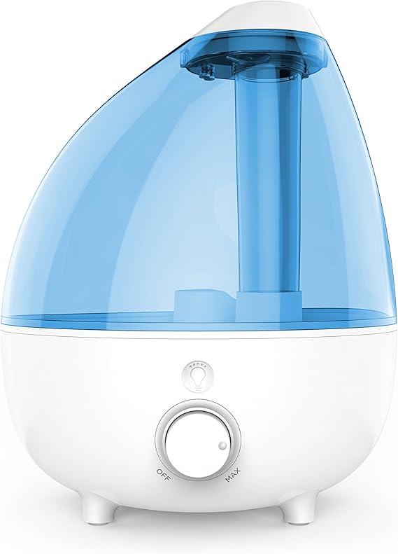 MistAire Ultrasonic Cool Mist Humidifier - Quiet Air Humidifier for Bedroom