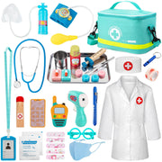 for Kids, 34 Pcs Pretend Playset for Toddlers, Doctor kit for Toddlers