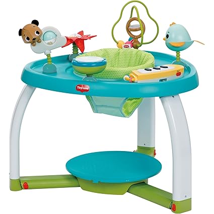 5-in-1 Here I Grow Stationary Activity Center – Black & White Décor Collection