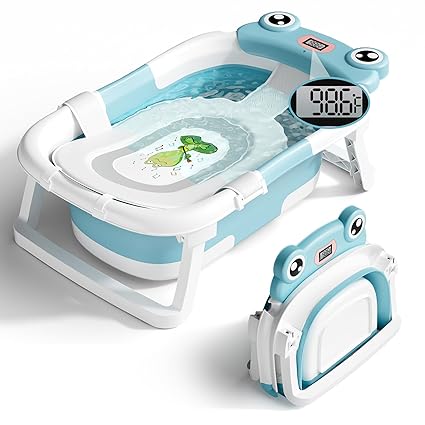 Collapsible Newborn Bathtub for Infant to Toddler 0-24 Months