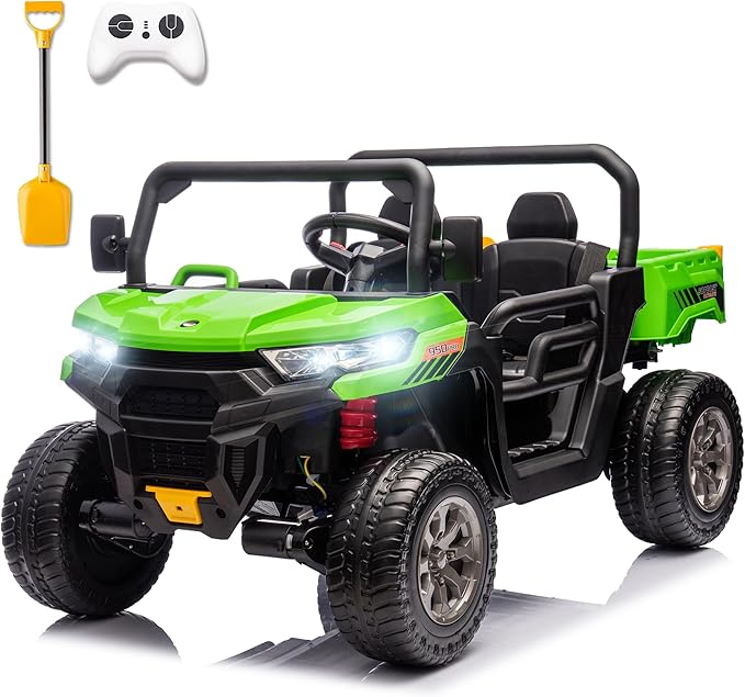 24V Ride On Toys for Big Kids 2 Seater Battery Powered Ride On Dump Truck