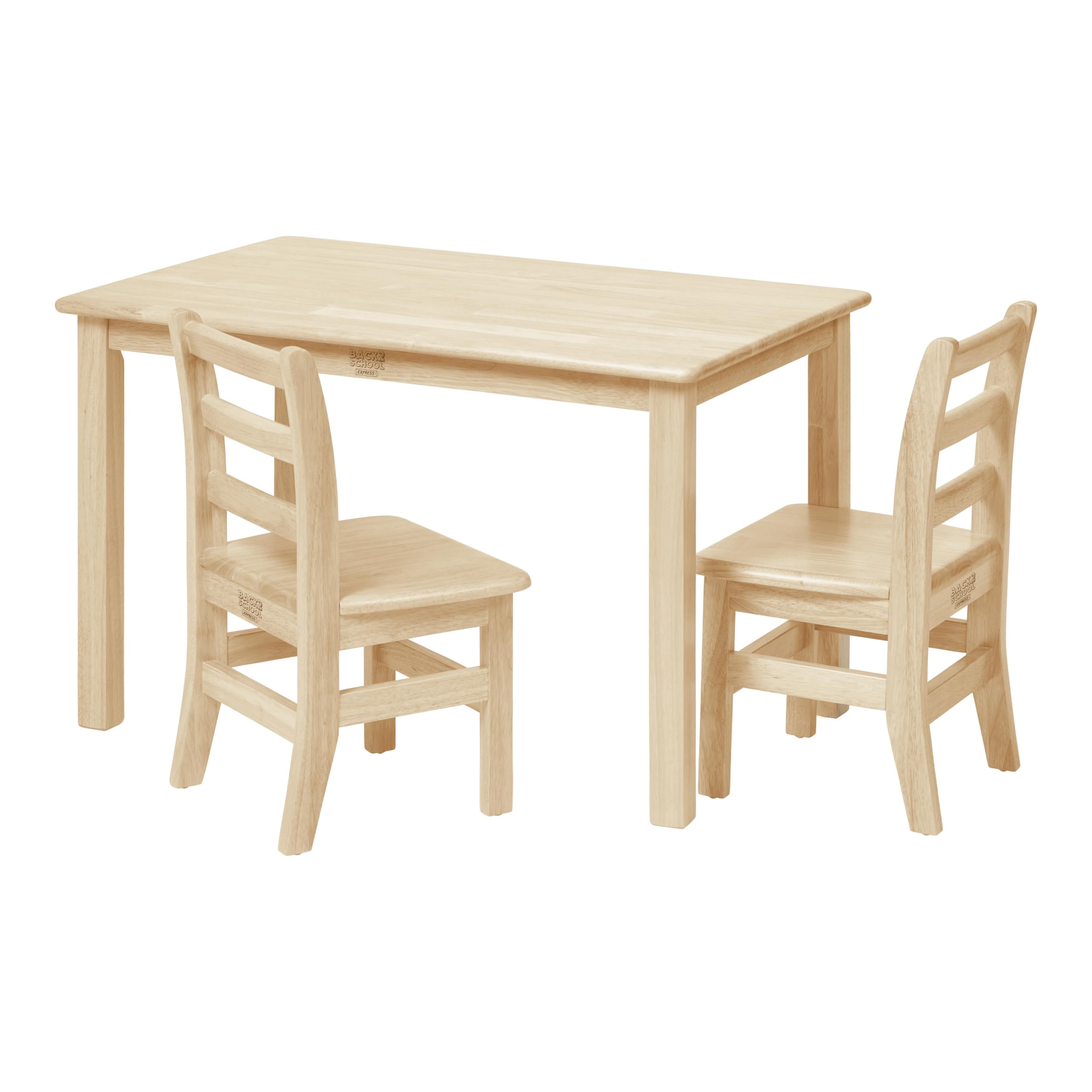 Kids Rectangular Wood Table and Chair Set