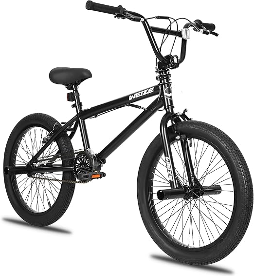 Freestyle BMX Bike, 20 inch Trick Bicycle for Kids, Hi-Ten Steel Frame