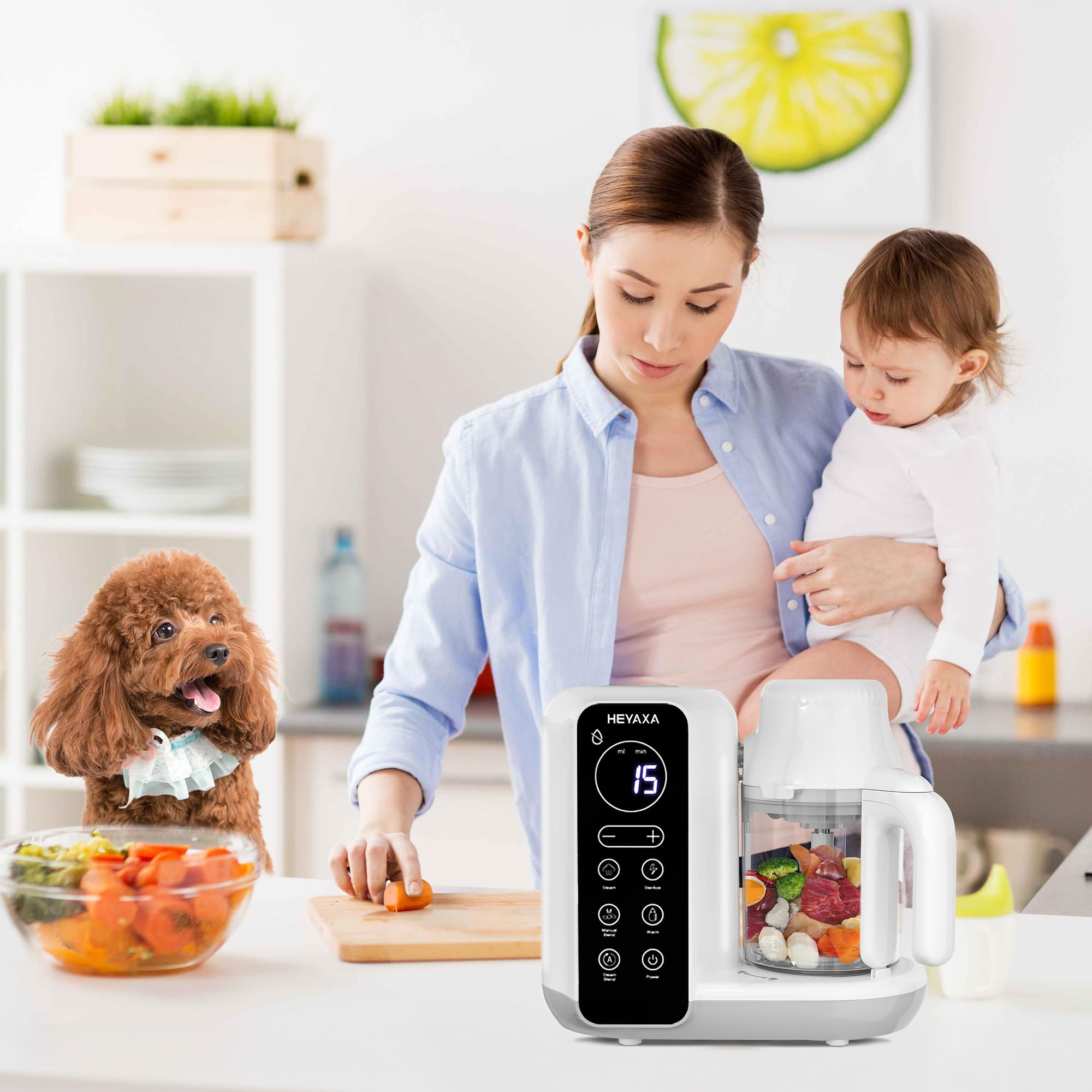 Baby Food Maker with Auto Cook & Blend|One-Step Food Processor