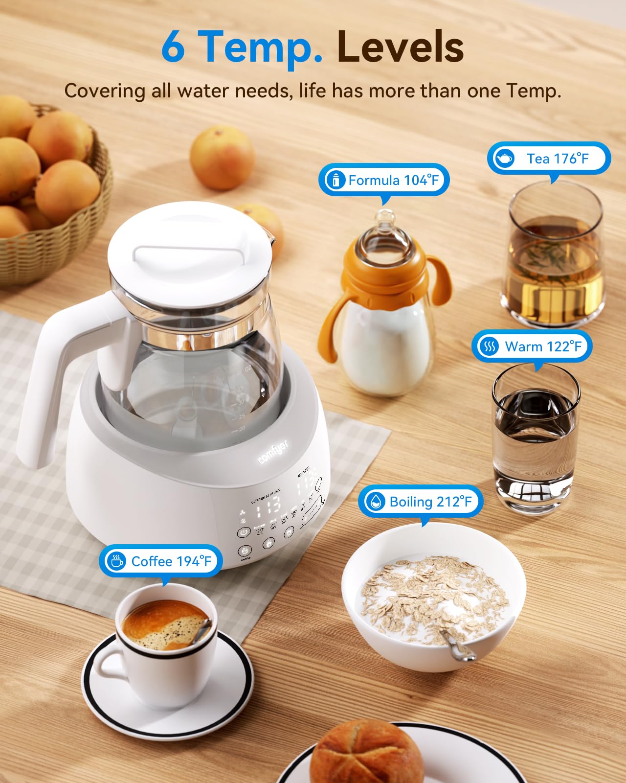 Bottle Warmer comfyer, Baby Bottle Warmer with Night Light & Faster Cooling Fan