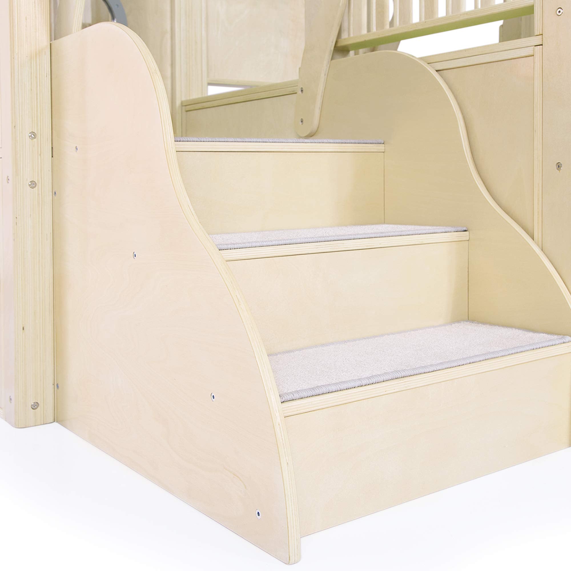 Wooden Toddler Climber with Slide and Tunnel