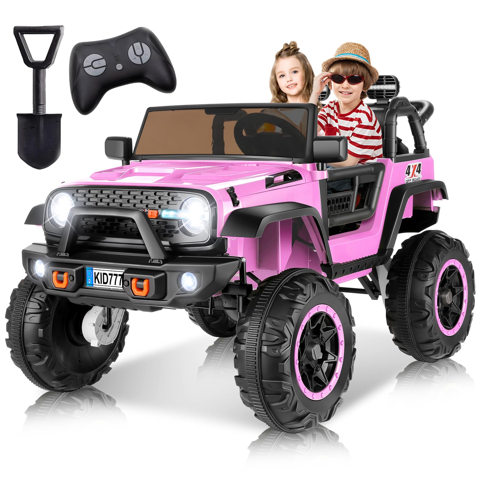 24V Kids Electric Ride-On Truck 2-Seater with Remote Control