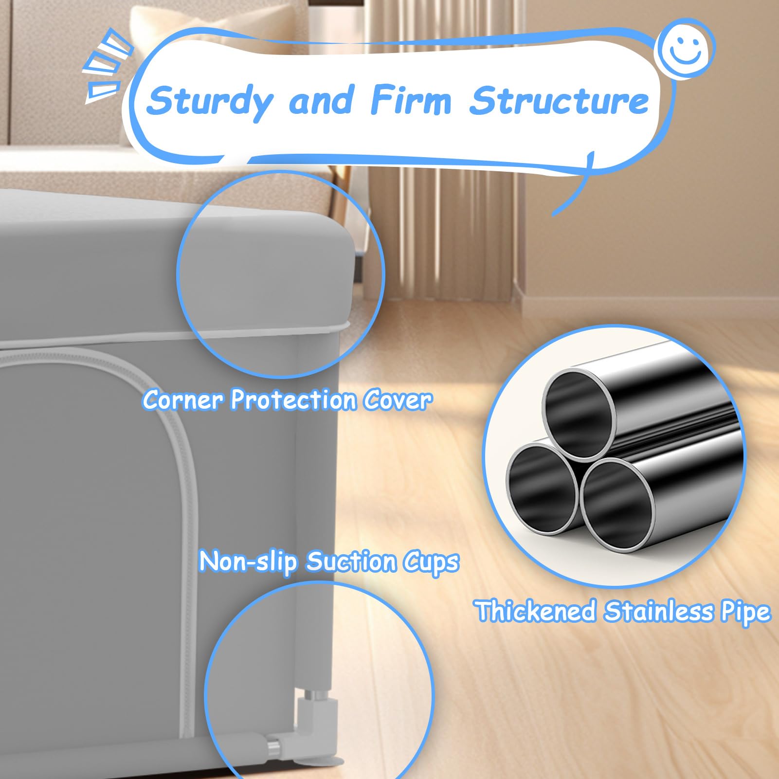 Extra Large Baby Playpen with Safety Gate