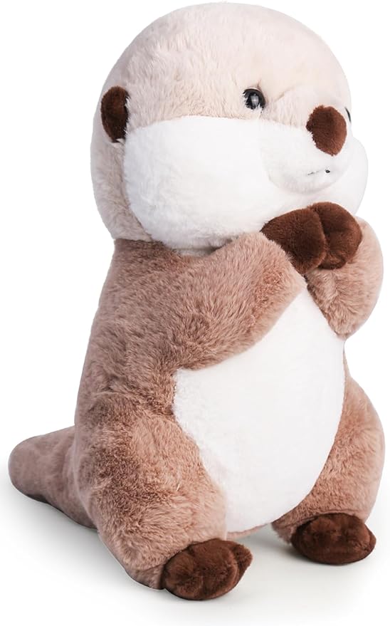Cute Otter Plush Soft Plushie Toy Stuffed Animal Birthday Gift for Kids Children Girls Boys