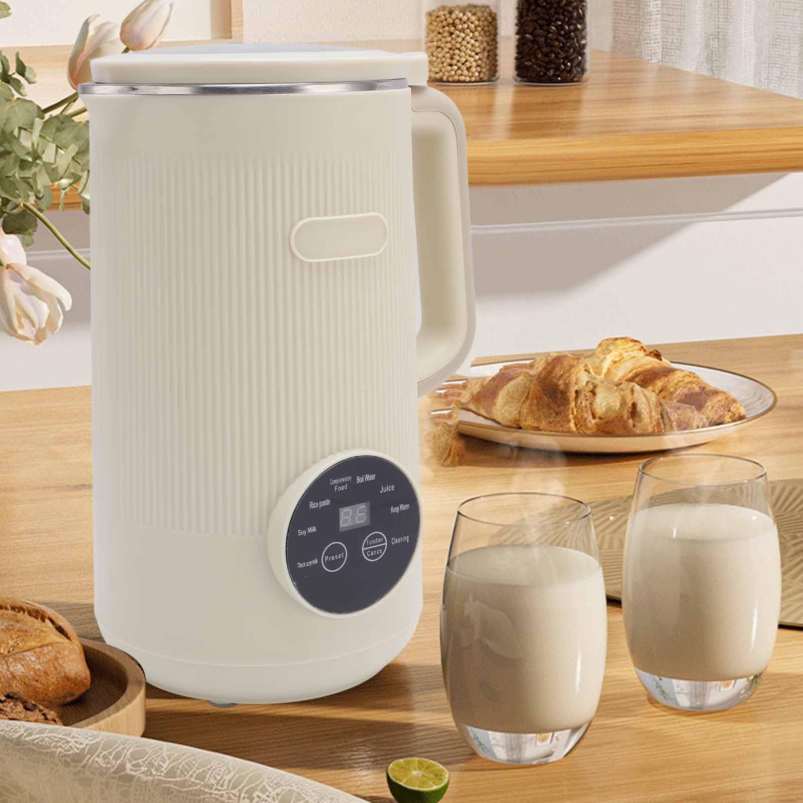 Nut Milk Maker, 1200ml Stainless Steel Soy Milk Maker with Timer & Auto Cleaning