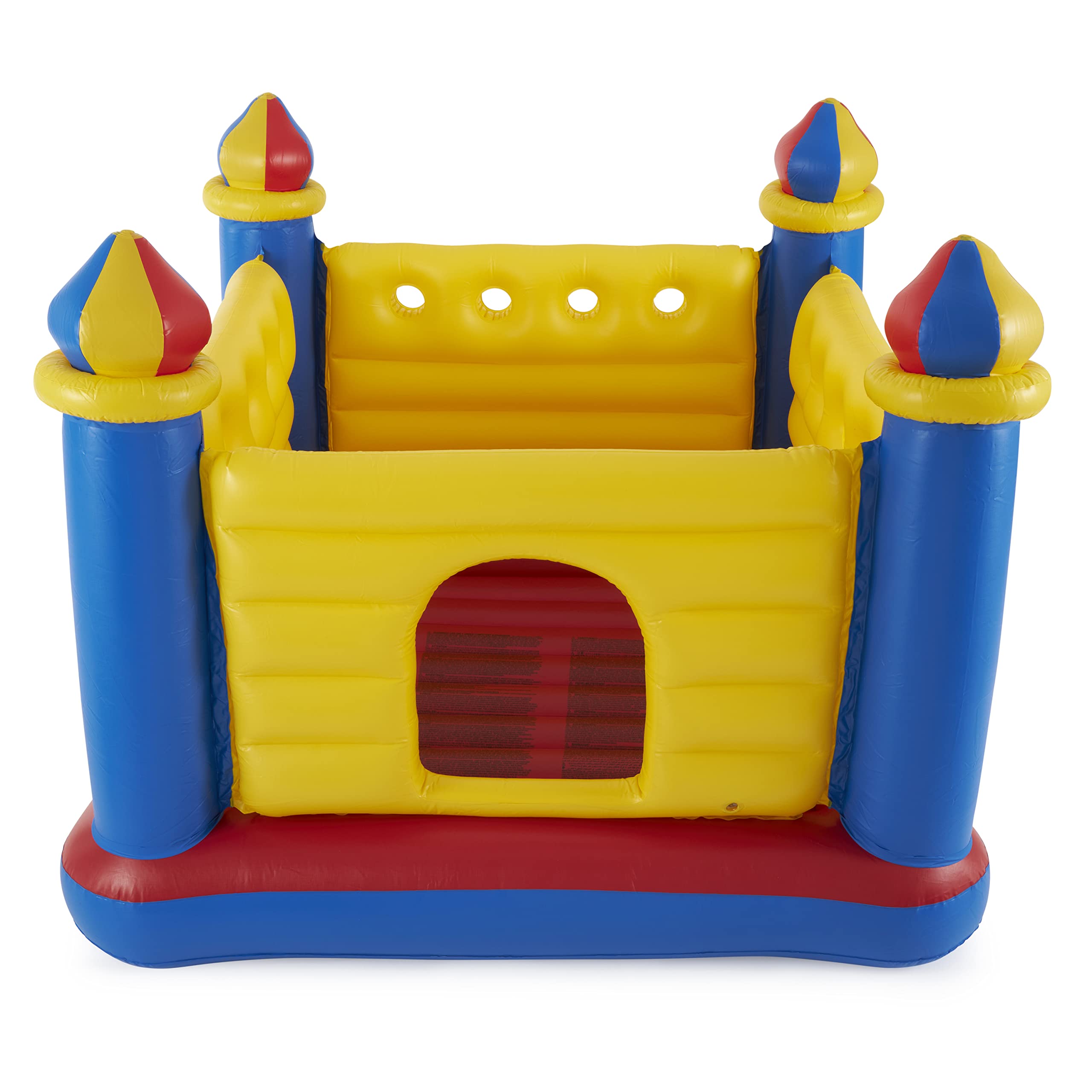 Inflatable Colorful Jump-O-Lene Castle Bounce House, for 2 Kids Ages 3-6 - Large Blow