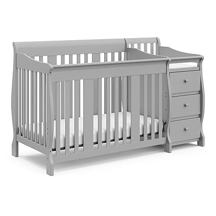 All-in-One Convertible Crib & Changer (White) – GREENGUARD Gold Certified