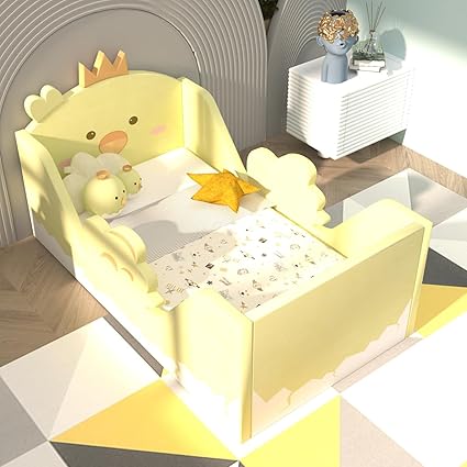 Toddler Bed, Child Bed for Kids with Extra Safty Broad
