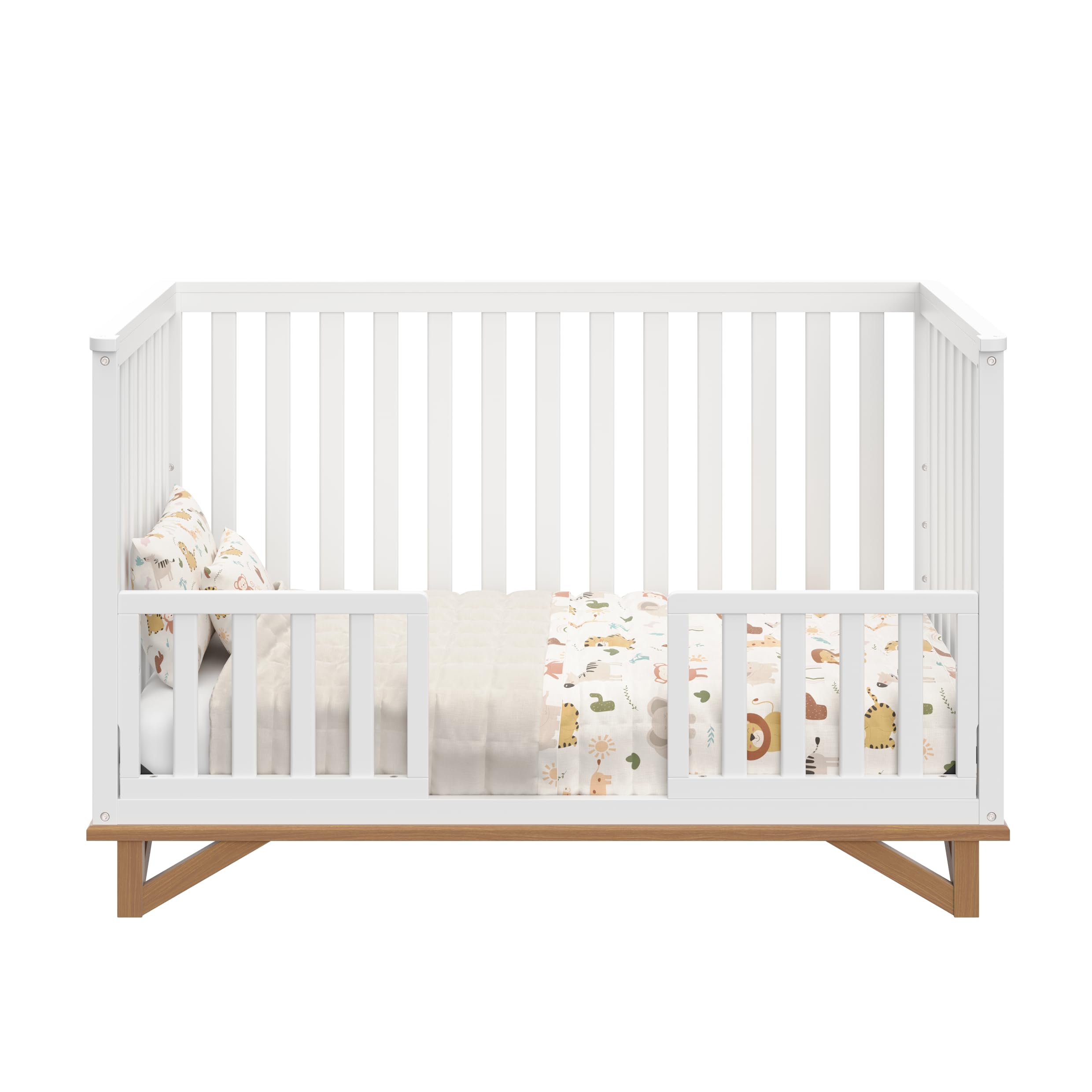 Santa Monica 5-in-1 Convertible Crib with Two-Tone Design