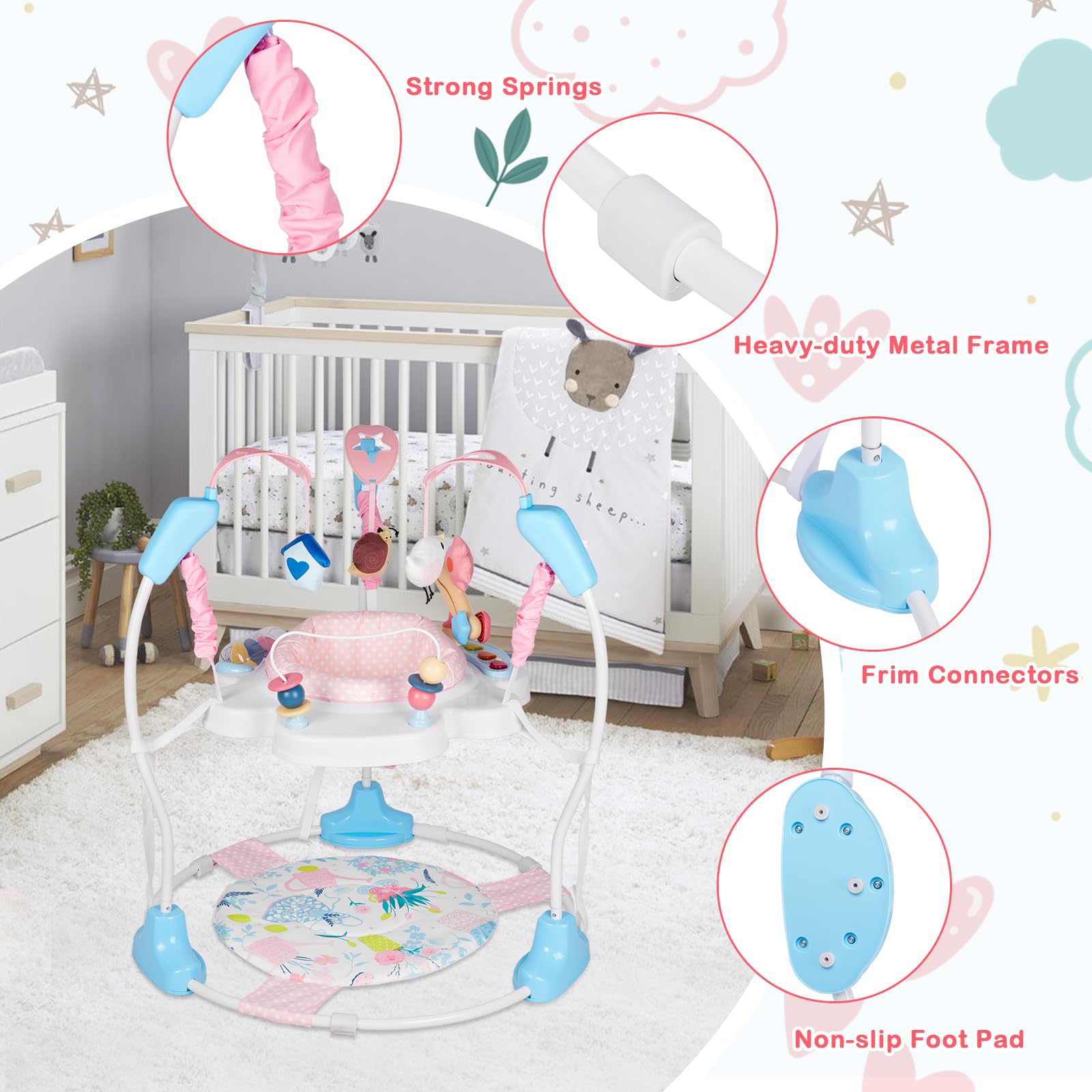 3-in-1 Baby Activity Center with Music and Lights