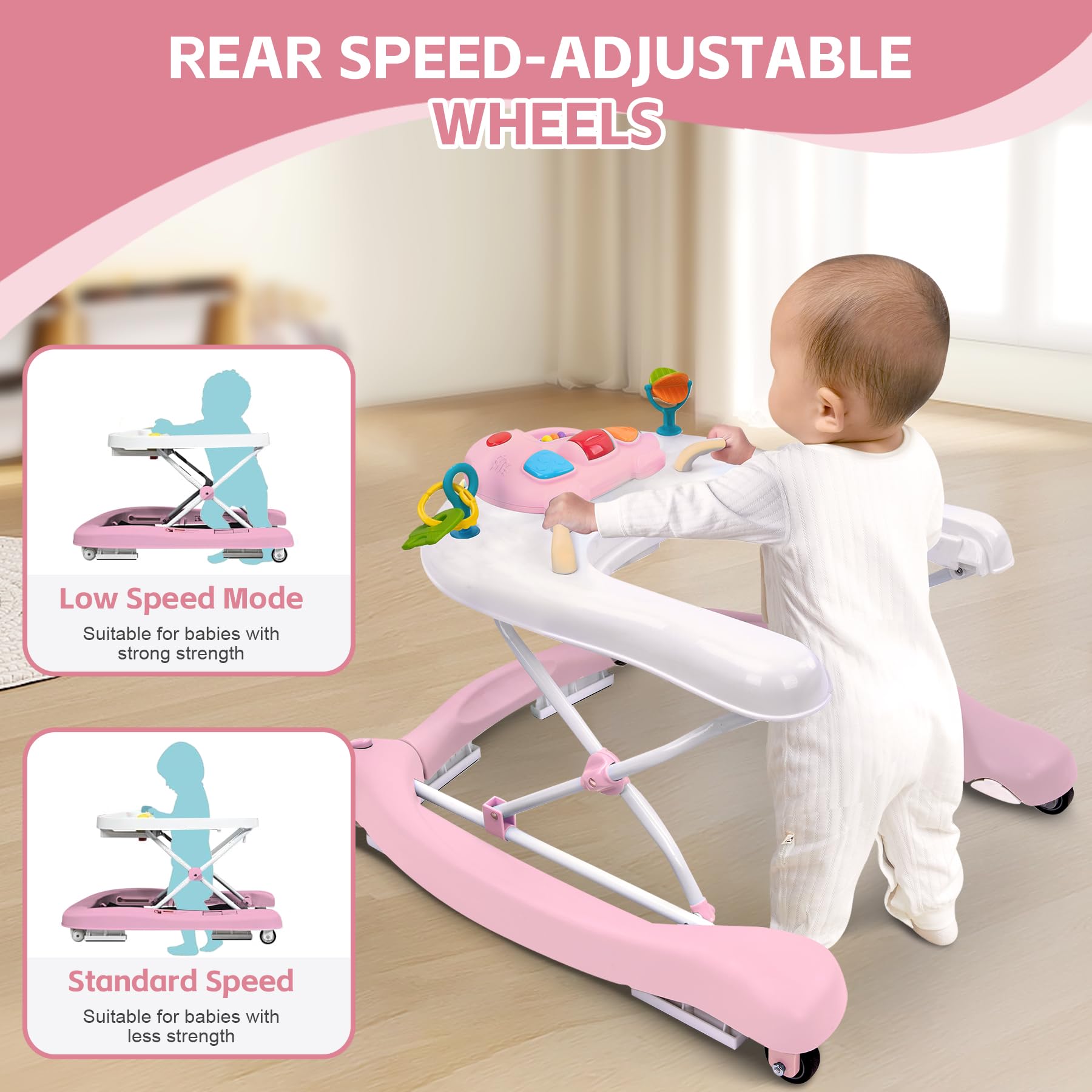 5-in-1 Baby Activity Walker with Adjustable Height