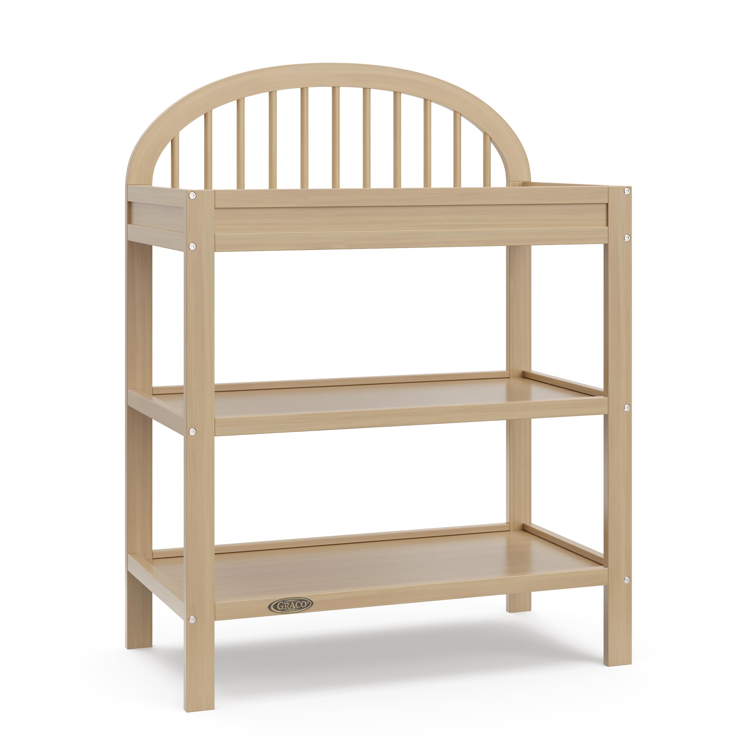 Changing Table with Water-Resistant Changing Pad (Driftwood)