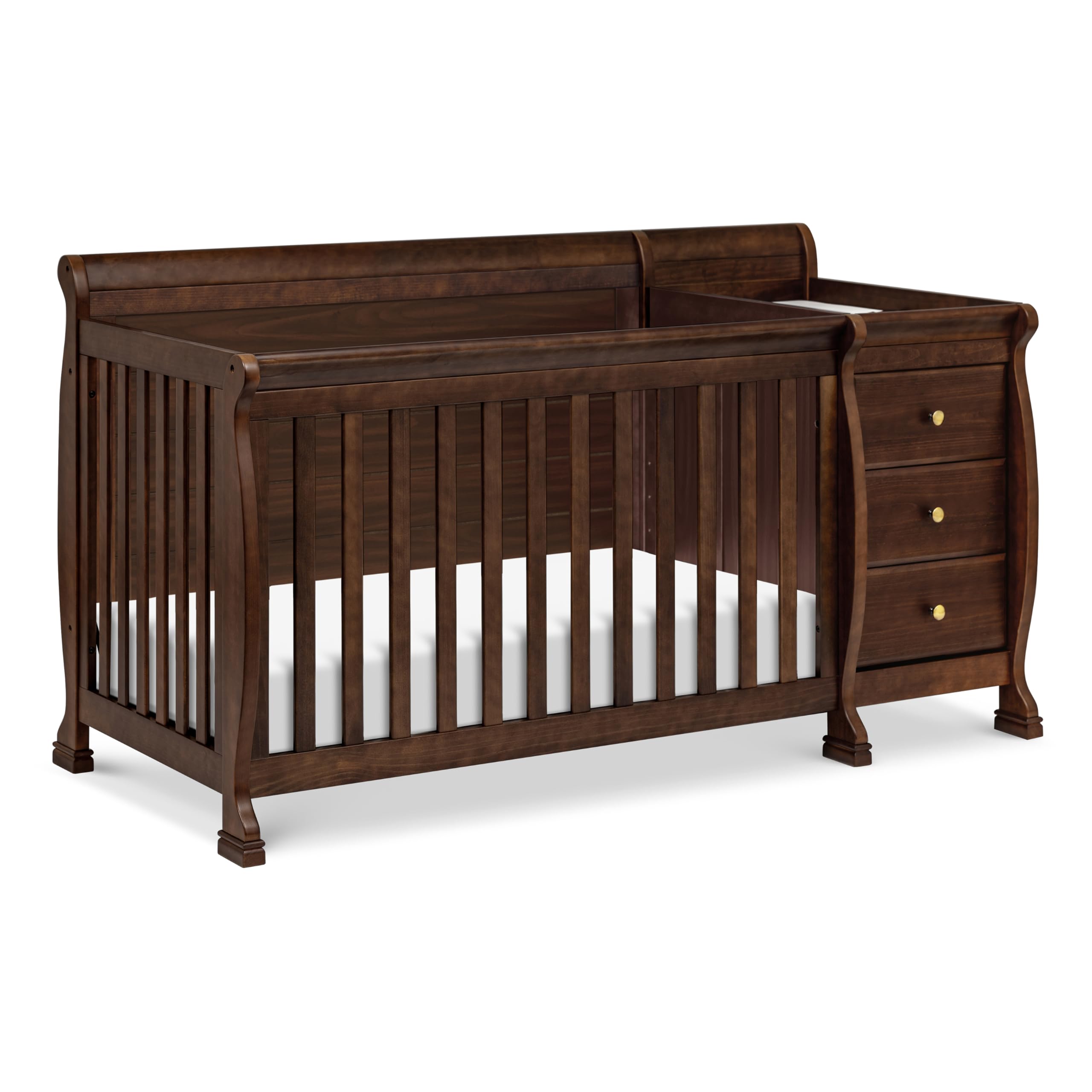 4-in-1 Convertible Crib with Changing Table
