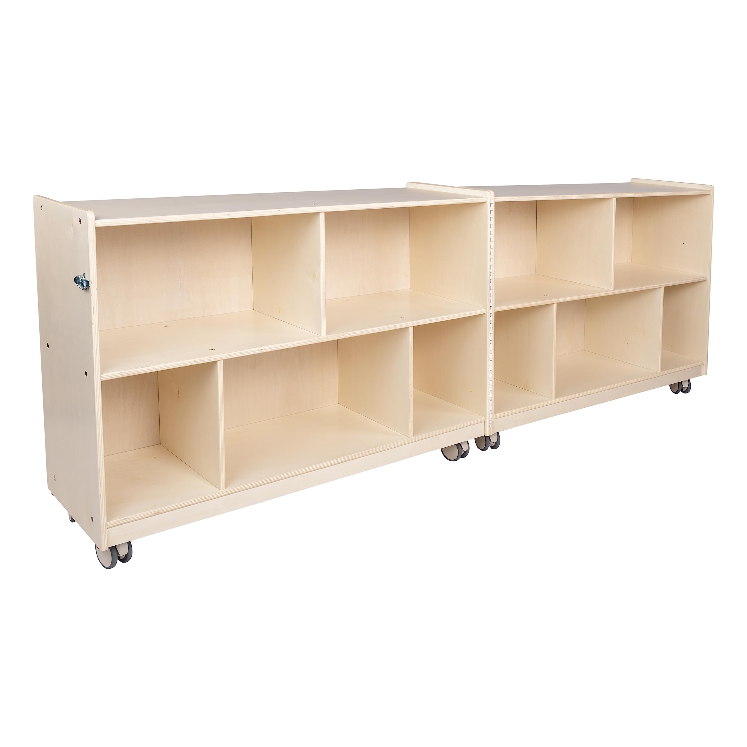 Mobile Fold-N-Lock Storage Shelf for Classroom and Daycare