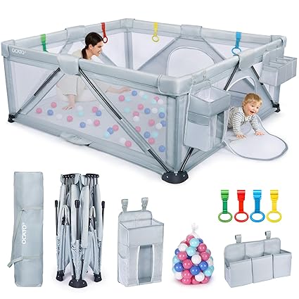 Baby Playpen: Foldable Playpen for Babies and Toddlers Large Play Pen Portable
