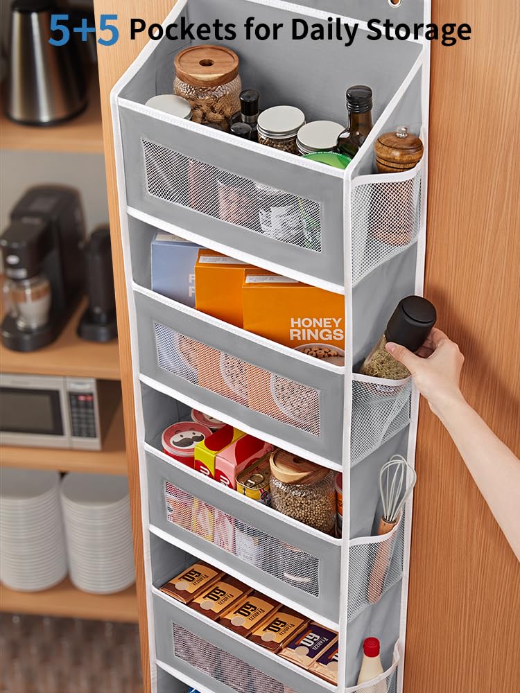 5-Shelf Over Door Organizer with Large Pockets
