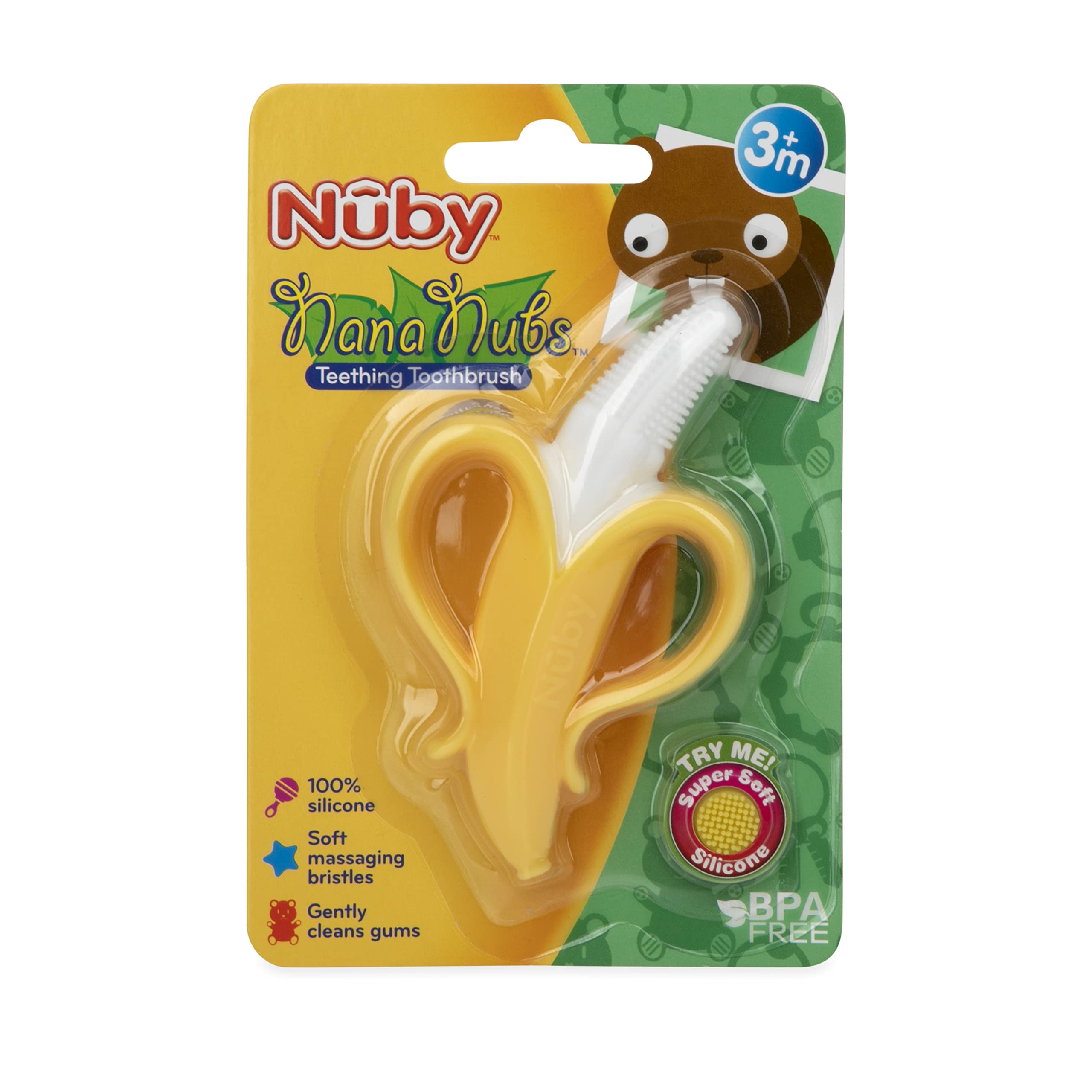 Banana Massaging Teether – Baby Teething Toys 3 Months and Up