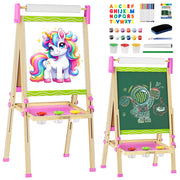 Wooden Toddler Art Easel,Kid Toys for Ages 5-7 8