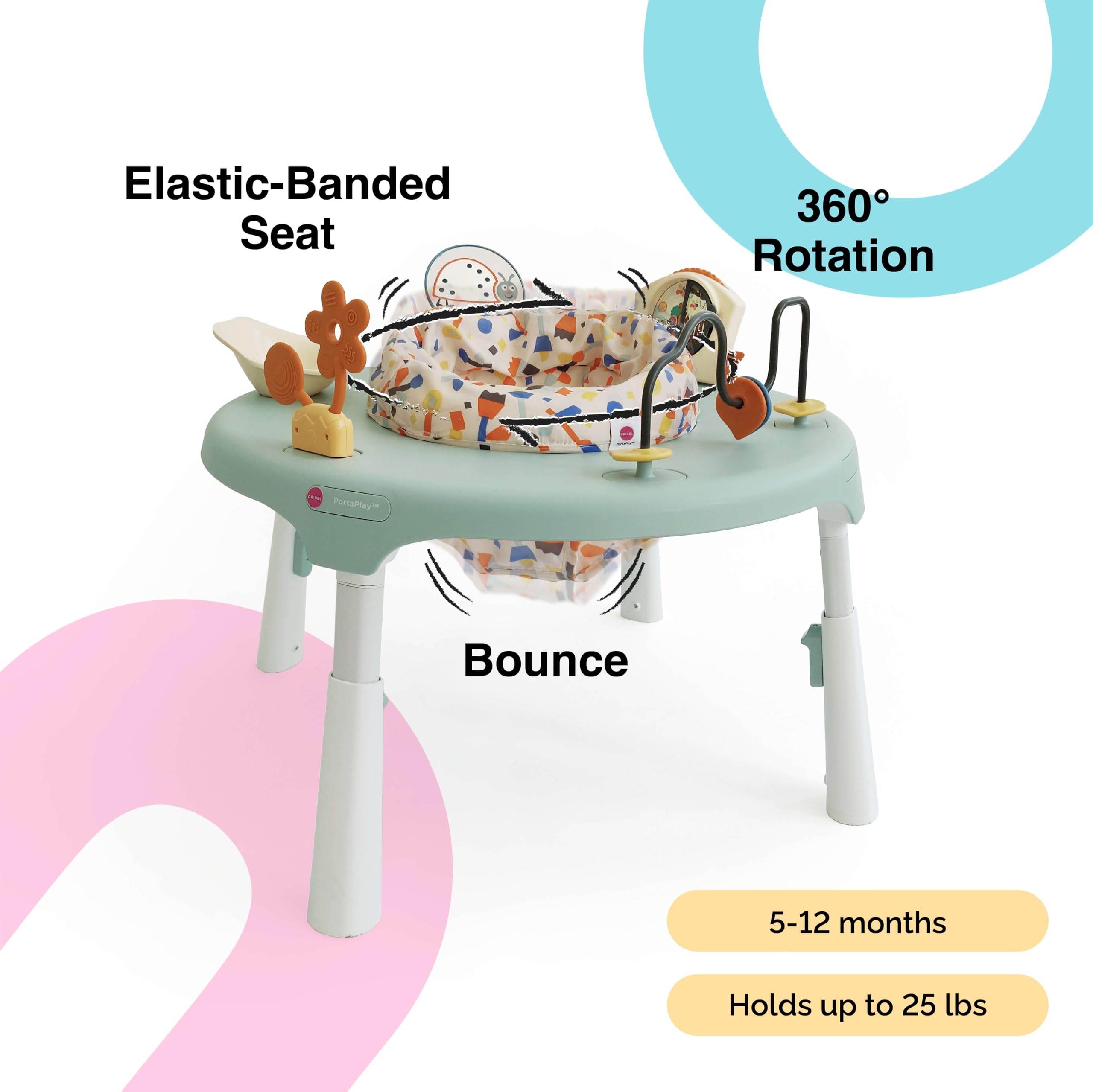 3-in-1 Convertible Baby Activity Center & Play Table