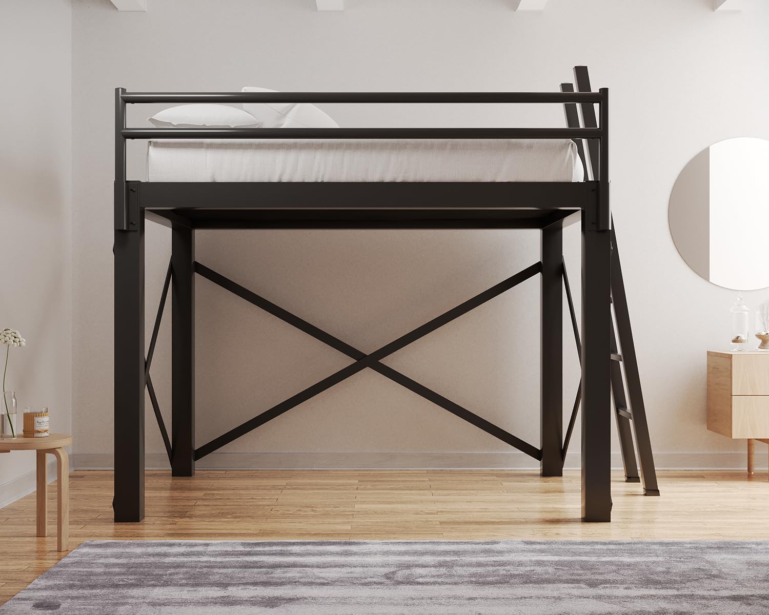 Queen Size Heavy Duty Adult Loft Bed