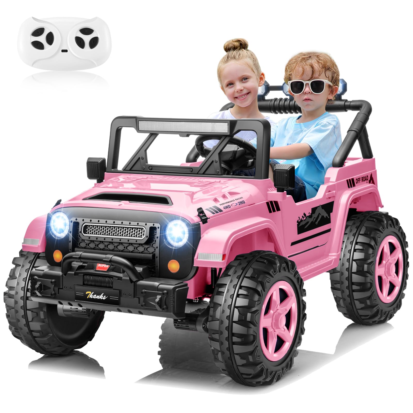 24V Ride-On Electric Car for Kids 2 Seater with Remote Control
