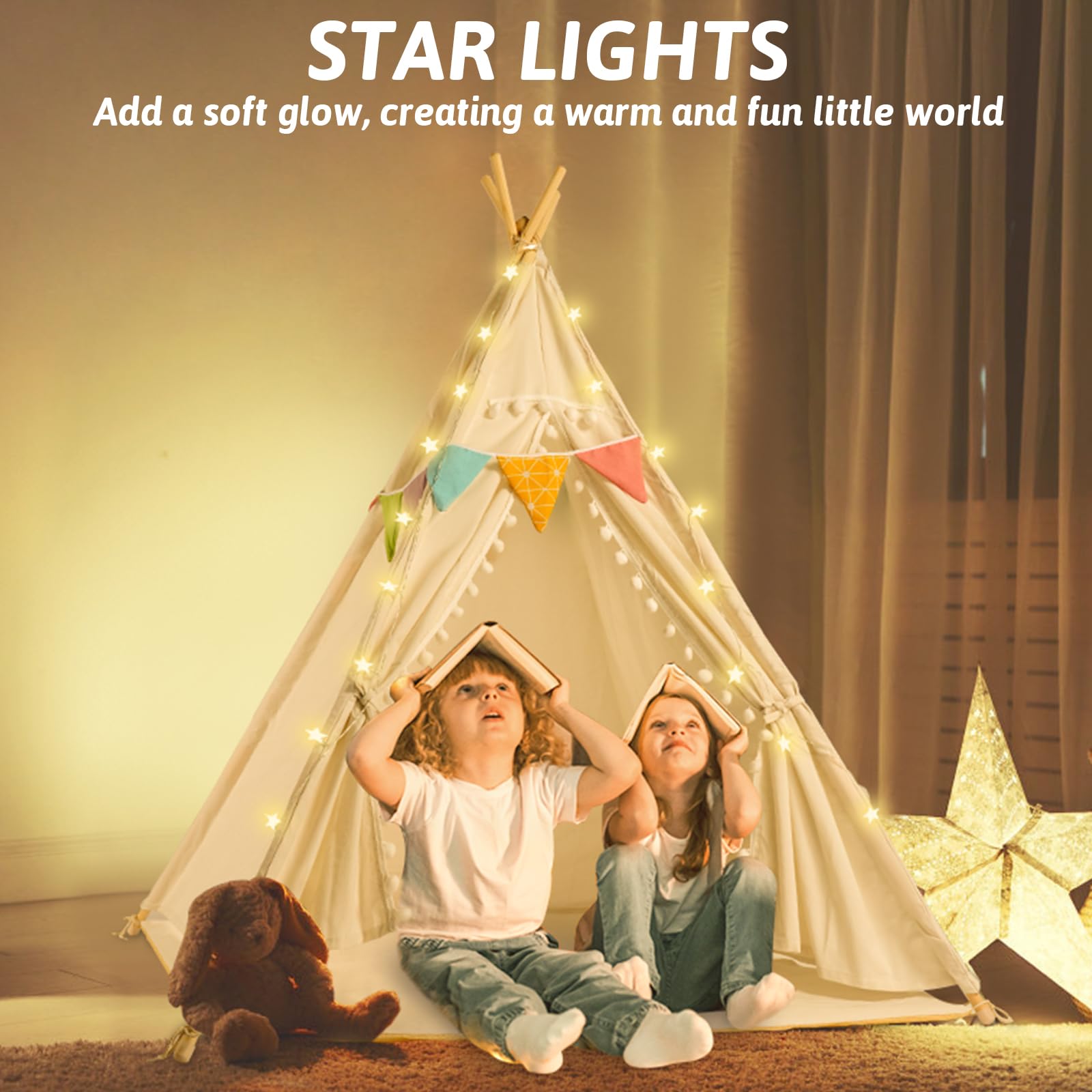 Kids Teepee Tent with Mat and Accessories