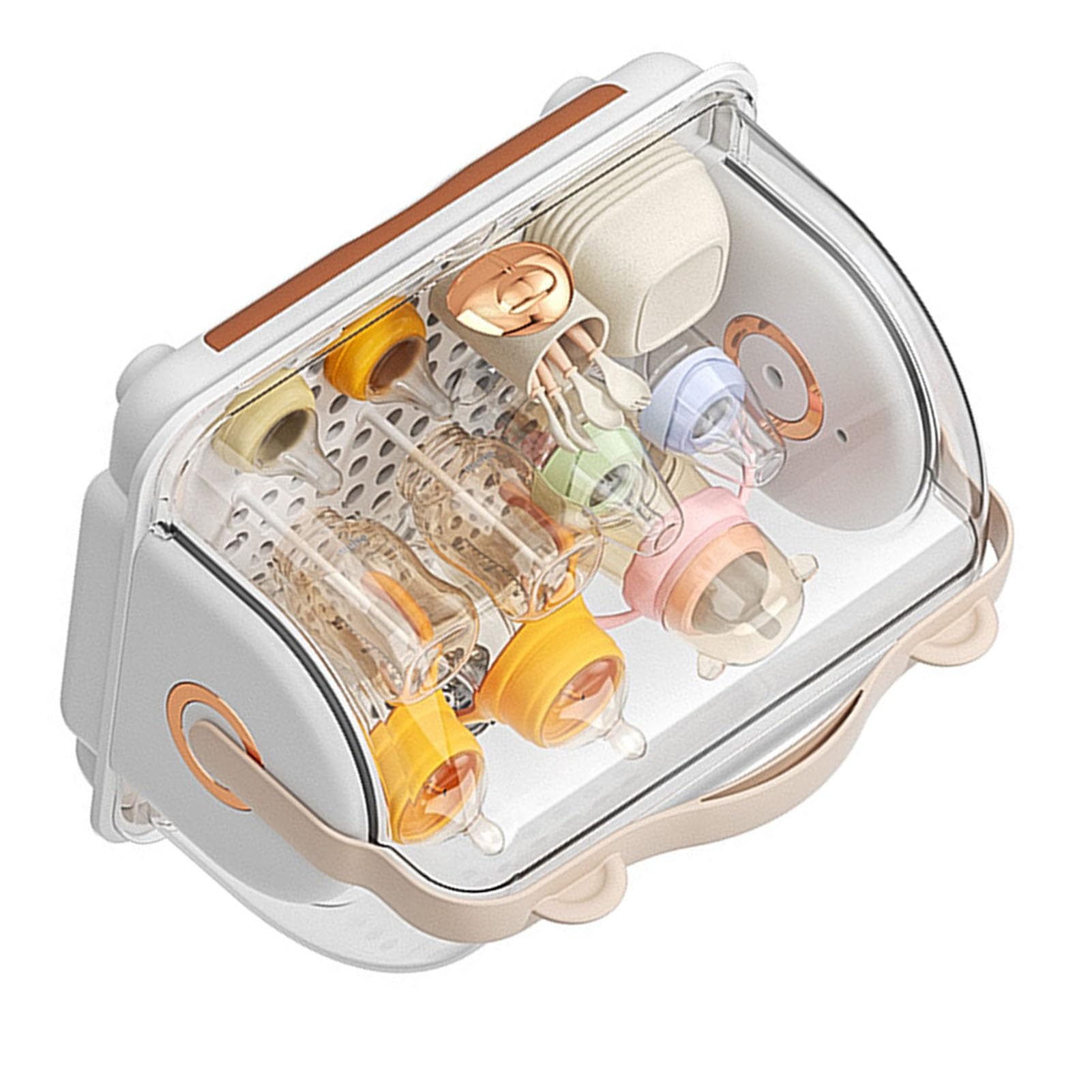 RYTTGOP Baby Bottle Drying Rack Storage Plastic Multifunctional Drainage Nursing Bottle Box Portable Kitchen Cabinet Organizer